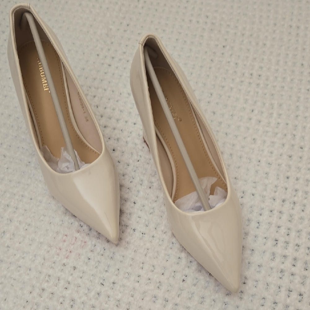 Chic Beige Women's Heels